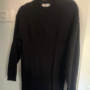 Women's Mango Cozy Knitted Dress - Black - Size L